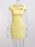 Square Neck Summer Bodycon