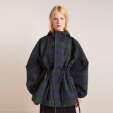 Fongt Set Color Collar Rope Waist Jacket Jacket 2025 Autumn Women's Clothing