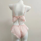 Fongt Pajamas Female Pyjamas New Summer Ice Sling Suit Pure Lust Lace Seduction Homewear 2025