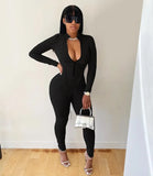 Slim Waist Corset Jumpsuits Female Bodycon Rompers Zip Stitching Running Body Overalls Fitness Workout Clothes