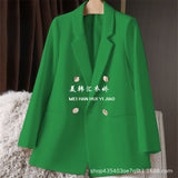 Fongt And Autumn Small Suit Jacket Women 2025 New Korean Version Of The Relaxed Leisure Net Red Suit Women's Top