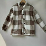 Fongt Explosion Autumn And Winter New Fashion Casual Women's Lattice Collar A Row Of Buckle Coat