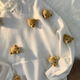 Bear Doll Loose Hoodies Kawaii Sweatshirt Spring Winter Female Casual Oversized Harajuku Pullover Couple Lover Clothes