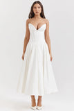 Fongt 2025 Women's Dress Sexy Hottie Sleeveless Long Solid Corset Dress Dress Woman
