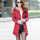 wholesale waterproof Autumn Winter fashion casual women overcoat warm jacket thick long Lady Coats female warm