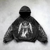 Fongt Wash Hooded Hoodie Hoodie Winter High Street Men And Women With The Same Shirt Top