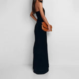 Fongt 2025 New Women's Sleeveless Sexy Solid-Colored Broad-Legged Trousers Women