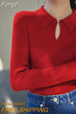 Mujer Invierno 2023 Autumn Winter Vintage Knitted Top Women Solid Basic Sweater Female Korean Long Sleeve Slim