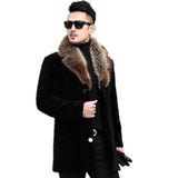 Fongt Hair, The Coat Of Coat Men's Single Buckle Thick Medium Long, The E-Shirt Ebay Wool Coat