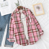 Design Women Blouses Shirts 2021 New Womens Tops And Blouses Long Sleeve Casual Plaid Shirt Young Style Lady Blouse