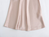 New Pleated Silk Satin Dress 2454845-Outfit