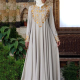 Fongt Spring New Long Dress Leisure Middle East Simple National Style Fashion