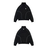 Fongt And Winter Broken Planet Sports Windbreaker Set Fashion Zipper Solid Color Coat Street Style
