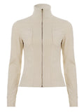 Fongt Breeze Breeze Jacket Retro Zippered Casual Jacket Women 2025 New Top Tide
