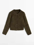 Fongt Women's New 3 Color Button Wool Yarn Knitted Cardigan 2822-Outfit