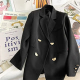 Fongt 2025 New Black British Style Suitcase Lady French Style Fashioned Small Suit Woman