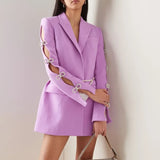Fongt Spring New Women's Niche Design Sense Suit Dress Bow Fashion Temperament Suit A-Word Skirt Women-Outfit