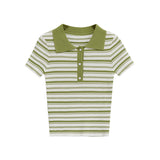 Fongt Spring New Round Neck Solid Color Loose Female Design Sense Niche Knitting Shirt 0858154