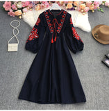 Fongt Gentle Wind V Collar Horn Sleeves With Waist Swing Lotus Leaf-Side Dress Female Pendant 0515