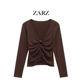 Fongt Homemade New Women's Classic Fashion Ball Knitted Folding Top 3920480