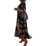 Fongt 2025 New Temperament Elegant Print Dress