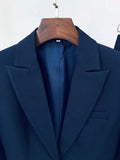 QUALITY New 2023 S/S Designer Suit Set Single Button Slim Fitting Blazer Flare Pants Suit Two Piece Sets Womens