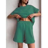 Fongt New Solid Rainbow-Colored Fashion Jacket Two Sets Of Fashion Sports And Leisure Suit Women