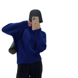 Fongt Version Sweater Female Qiu Dong Loose Wear 2024 New Versatile Lazy Wind Knit Bottom Shirt Jacket-Outfit