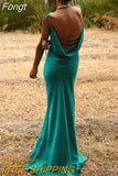 Chain Patchwork Women Soil Satin Strap Maxi Dress Loose Backless Sexy Streetwear Festival Clothing Evening Elegant