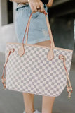 Tote Handbag with Clutch Wallet 703-0-Outfit