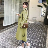 Fongt Windcoat Woman 2025 Spring And Autumn New Korean English Wind Long Short Jacket Tat