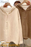 Knitted Cardigan Women's Short Solid Color Outer Jacket 2023 Autumn New Style Small Fresh Loose All-match Sweater