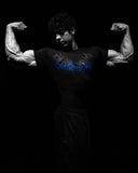 Fongt Demon Line Manuscript Spider Before And After Printing Short-Sleeved T-Shirt Summer Tide Necker Men's Top