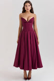 Fongt 2025 Women's Dress Sexy Hottie Sleeveless Long Solid Corset Dress Dress Woman