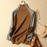 Patchwork Thicken Knitted Pull