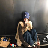 Fongt Hairy Vest Women's New Korean Senior Sensing Fur Coat Hairy Horse Jacket Backpack In Autumn/Winter 2025