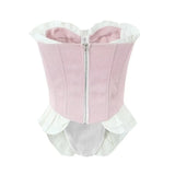 Fongt New Sexy Sweet Thoracic Fish Bone Repair Small Top Dress French Half-Dress