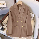 Fongt Spring New Large-Size Fashion Temperament Professional Suit Thin Top Dress Korean Version Of Autumn Suit Coat Woman