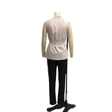 Fongt 2023 New Solid Color Lapel Sleeveless Lace Vest Jacket Casual Suit Female-Outfit