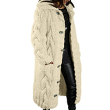 Size 4XL 5XL Autumn Winter Women Sweater Cardigan Twist Oversized Knitted Coat Female Long Cardigans Fashion Jackets
