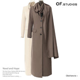 Fongt New Round Neck Atmosphere Feeling Personality Irregular Pier Shawl Coat Coat Women 1723