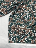 Fongt Women's Ins Camouflage Long-Sleeved Zipper Pocket Hoodie Jacket