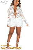 Elegant Fuchsia Crochet Sheer Sut Shorts Set Two-Piece Outfits Spring Fashion Open Front Blazer Suits Set Work