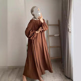 Fongt And Autumn New Muslim Women's Clothing Pure Color Elegant Fashion Loose-Fitting Suit