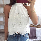 Casual Backless Sleeveless Chiffon