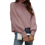 Fongt Solid-Color Knitted Shirt Women's High-Collar Women's New High-Collar Sweater In Autumn And Winter 2025