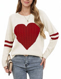 Fongt And Winter Valentine's Day Sweater Girl Bumps Love To The Wedding Round Collar Knitted Shirt