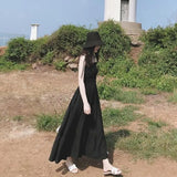 Women Sleeveless Holiday Beach Sexy Solid Bandage Summer All-match Ulzzang Streetwear Elegant Classy Fashion Vestidos