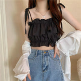 Fongt Leafside Spice Girls Sling Women's 2023 New Summer Vests Outside The High-Rise, Sleeveless Blaming Umbility Umbility