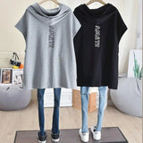 Hoodies Women Autumn Spring Loose Thin Simple Vest Cardigan Zipper Sleeveless Hooded Vest Jackets Womens Casual